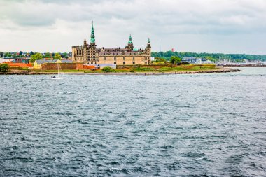 Elsinore Kronborg Kalesi Sahil görünümü, Danimarka