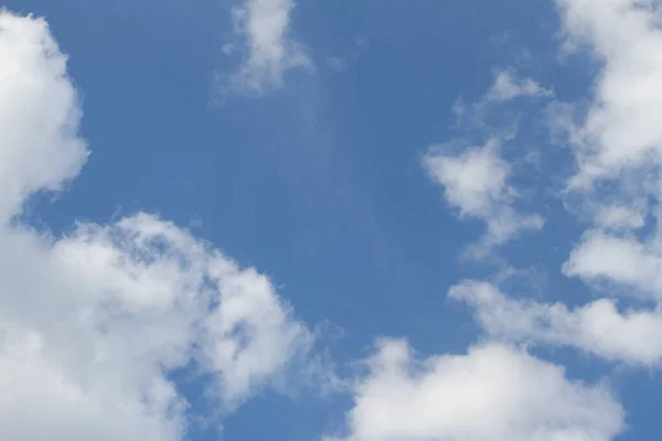 landscape of clean white clouds over sunny plane free blue sky for natural motion, purity and optimism while corona virus quarantine, copy space