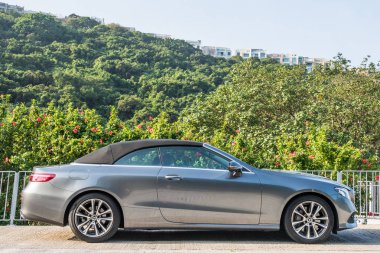 Hong Kong, Çin 4 Aralık 2017: Mercedes-Benz E 300 4 Aralık 2017 Hong Kong.