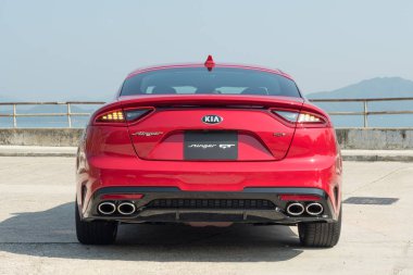 Hong Kong, Çin 11 Aralık 2017: Hong Kong Hyundai Stinger Gt 11 Aralık 2017.