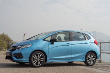 Hong Kong, Çin 12 Aralık 2017: Hong Kong Honda Jazz Rs 12 Aralık 2017.
