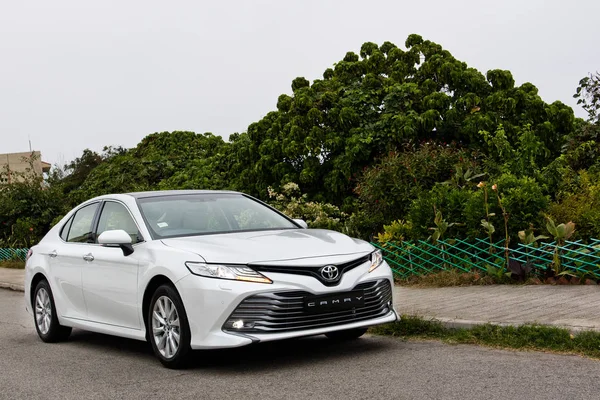 Hong Kong, Çin 26 Ocak 2018: Toyota Camry 2018 Test sürücü gün Jan 26 2018 yılında Hong Kong.