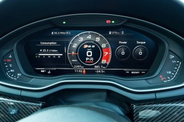 Hong Kong, Çin 2 Mart 2018: Audi Rs5 2018 Pano Mart 2 2018 yılında Hong Kong.