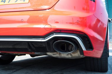 Hong Kong, Çin 2 Mart 2018: Audi Rs5 2018 tüp Mart 2 2018 yılında Hong Kong.