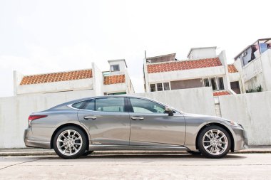 Hong Kong, Çin 5 Mart 2018: Lexus Es 500h 2018 Test sürüşü gün 5 Mart 2018 yılında Hong Kong.