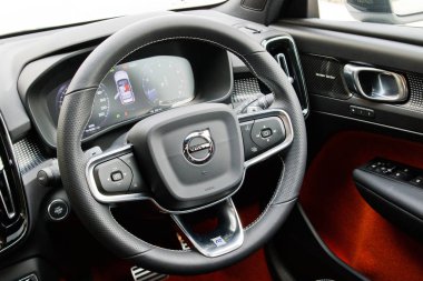 Hong Kong, Çin 15 Mart 2018: Volvo Xc40 2018 tekerlek Mart 15 2018 yılında Hong Kong.