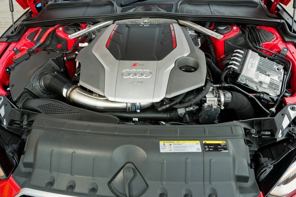 Hong Kong China Março 2018 Audi Rs5 2018 Engine Março — Fotografia de Stock