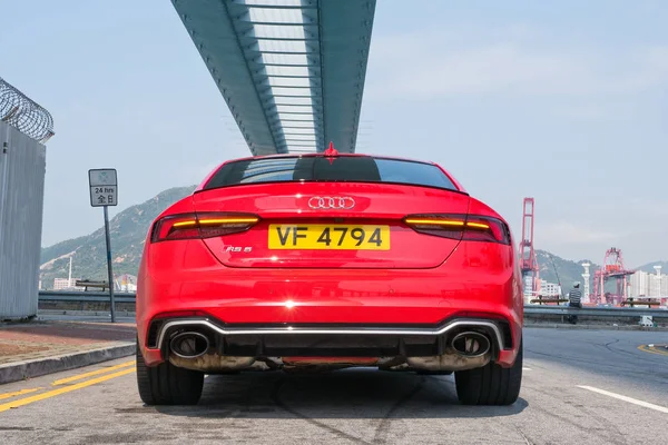 Hong Kong Čína Březen 2018 Audi Rs5 2018 Test Drive — Stock fotografie