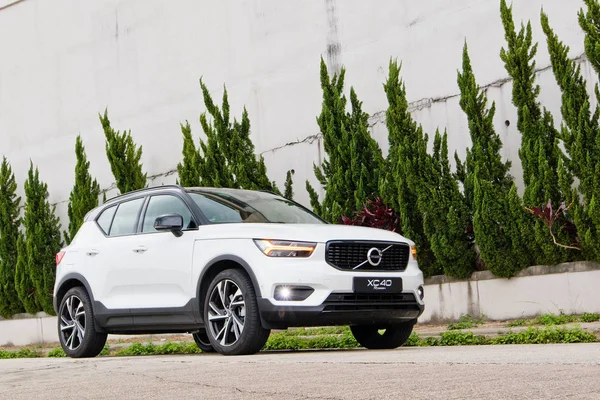 Hong Kong, Çin 15 Mart 2018: Volvo Xc40 2018 Test sürücü gün Mart 15 2018 yılında Hong Kong.