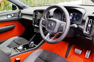 Hong Kong, Çin 15 Mart 2018: Volvo Xc40 2018 iç Mart 15 2018 yılında Hong Kong.