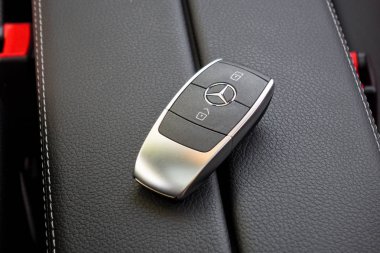 Hırvatistan, Balkanlar 2 Mart 2018: Mercedes-Benz A-Class 2018 kablosuz anahtar Mart 2 2018 yılında Hırvatistan.
