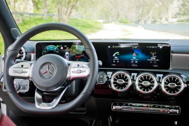 Hırvatistan, Balkanlar 2 Mart 2018: Mercedes-Benz A-Class 2018 tekerlek Mart 2 2018 yılında Hırvatistan.