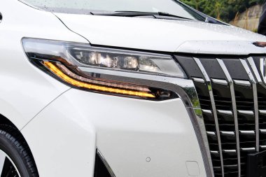 Hong Kong, Çin 7 Mayıs 2018: Toyota Alphard 2018 Test Drive gün 7 Mayıs 2018 Hong Kong.