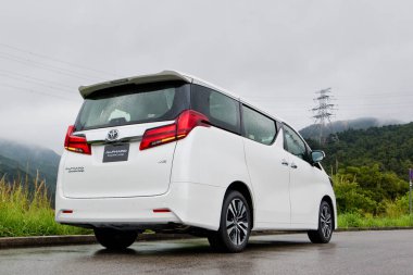 Hong Kong, Çin 7 Mayıs 2018: Toyota Alphard 2018 Test Drive gün 7 Mayıs 2018 Hong Kong.