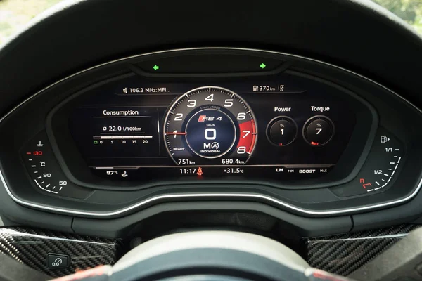 Hong Kong China May 2018 Audi Rs4 2018 Dashboard May — Stock Photo, Image