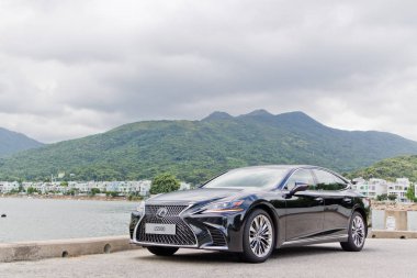 Hong Kong, Çin 19 Temmuz 2018: Lexus Ls500 2018 Test sürücü gün Temmuz 19 2018 yılında Hong Kong.