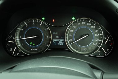 Hong Kong, Çin 22 Haziran 2018: Infiniti Qx80 2018 Pano Haziran 22 2018 yılında Hong Kong.