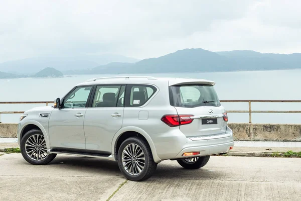 Hong Kong China Juni 2018 Infiniti Qx80 2018 Testfahrt Tag — Stockfoto