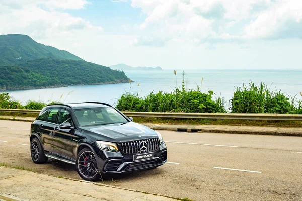 Hong Kong, Çin 5 Temmuz 2018: Mercedes-Benz Glc 2018 Test sürücü gün Temmuz 5 2018 yılında Hong Kong.