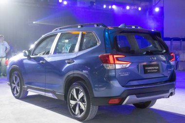 Hong Kong, Çin 7 Ağustos 2018: Subaru Forester 2018 Test sürücü gün Ağustos 7 2018 yılında Hong Kong.