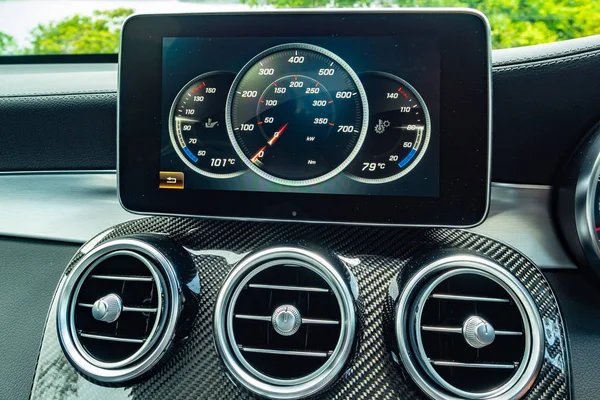 Hong Kong China Juli 2018 Mercedes Benz Glc 2018 Dashboard — Stockfoto