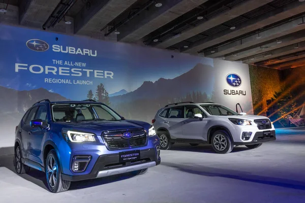 Hong Kong Čína Srpen 2018 Subaru Forester 2018 Test Drive — Stock fotografie