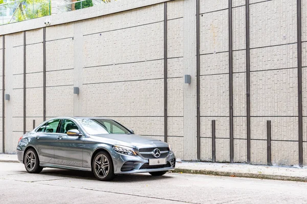 Hong Kong Čína Srpen 2018 Mercedes Benz 200 2018 Test — Stock fotografie