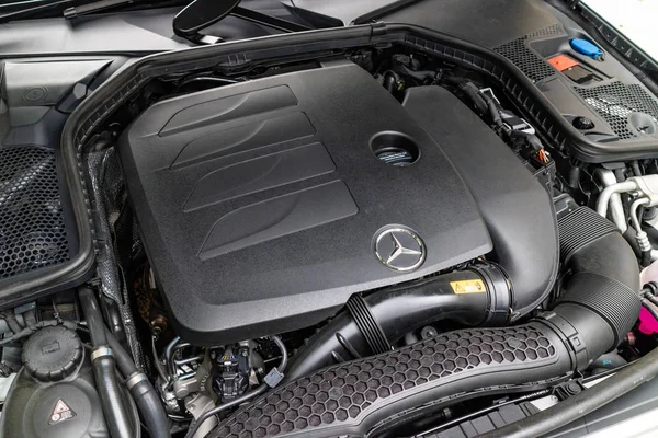 Hong Kong Chine Août 2018 Moteur Mercedes Benz 200 2018 — Photo