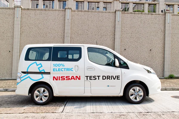 Hong Kong China Sierpień 2018 Nissan Nv200 Van 2018 Test — Zdjęcie stockowe
