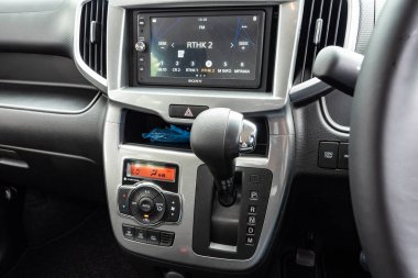 Hong Kong, Çin 31 Ağustos 2018: Suzuki Solio hibrid 2018 Pano Ağustos 31 2018 yılında Hong Kong.