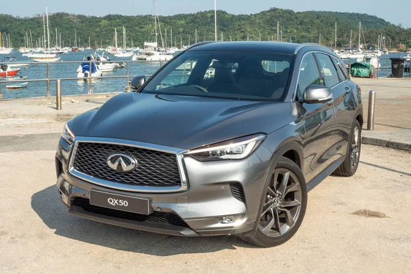 Szeptember 2018 Ban Hong Kong Kína Infiniti Qx50 2018 Teszt — Stock Fotó