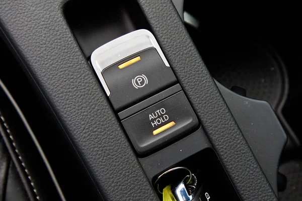 Hong Kong China Nov 2018 Volkswagen Arteon 2018 Parking Button — Stock Photo, Image