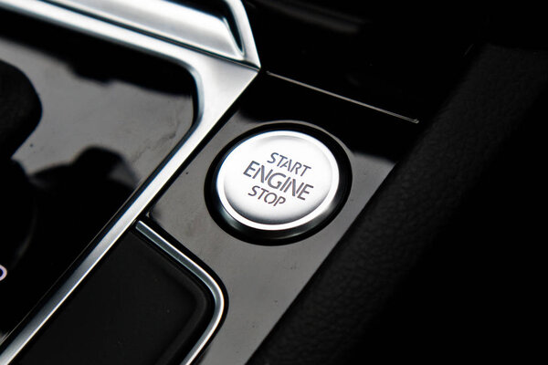 Hong Kong, China Nov 20, 2018 : Volkswagen Arteon 2018 Start Stop Engine Nov 20 2018 in Hong Kong.