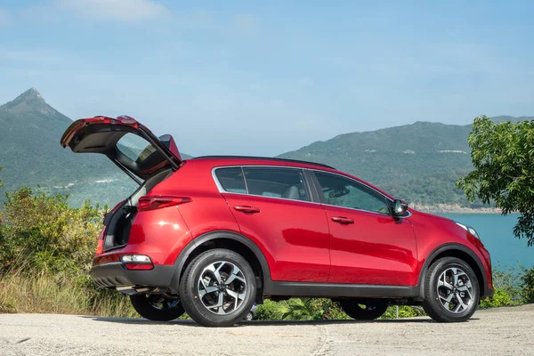 Hong Kong China Nov 2018 Kia Sportage 2018 Testfahrt Tag — Stockfoto