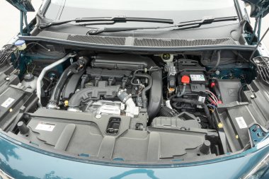 Hong Kong, Çin 21 Aralık 2018: Peugeot 5008 2018 motoru Test sürüşü gün 21 Aralık 2018 yılında Hong Kong.