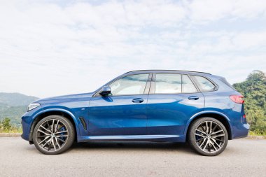 Hong Kong, Çin 31 Aralık 2018: Bmw X 5 2018 Test Drive gün 31 Aralık 2018 Hong Kong.