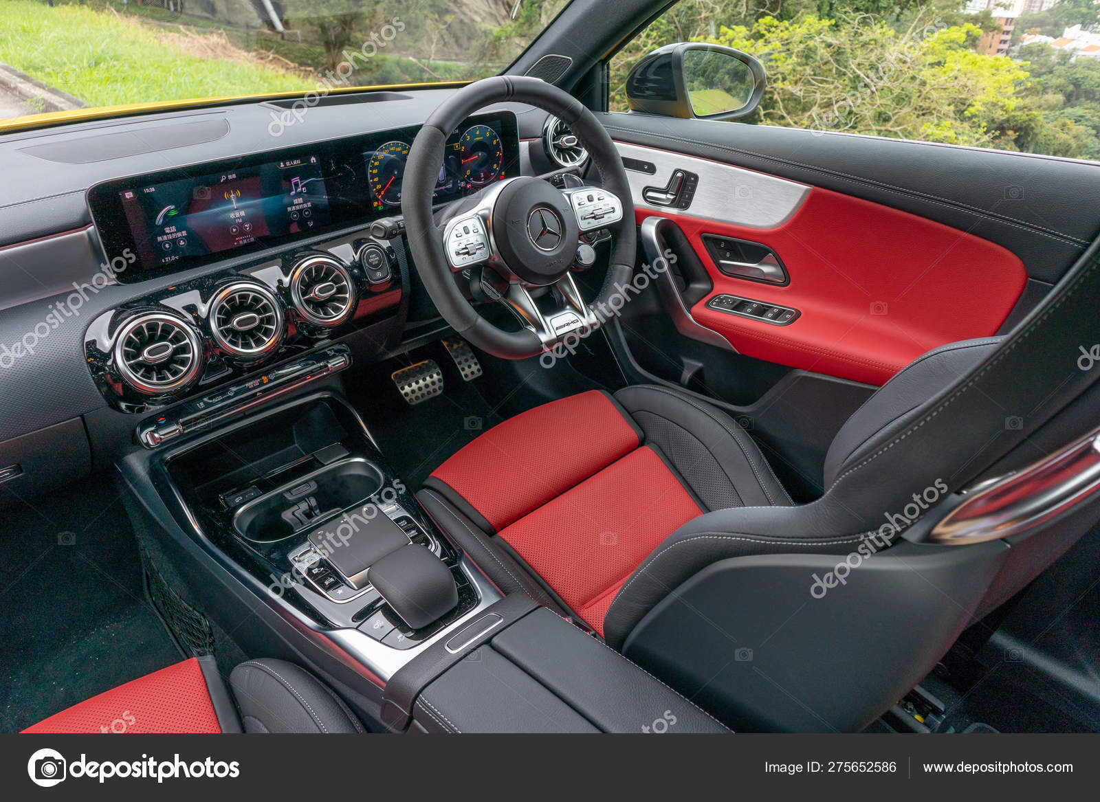 Mercedes Amg A 35 Interior Stock Editorial Photo