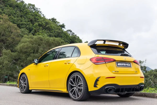 Mercedes-AMG A 35 Test Drive Day – stockfoto