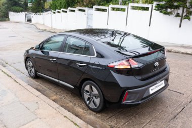 Hong Kong, Çin 19 Mart 2020: Hyundai-IONIQ 2020 Test Sürüş Günü 19 Mart 2020, Hong Kong.