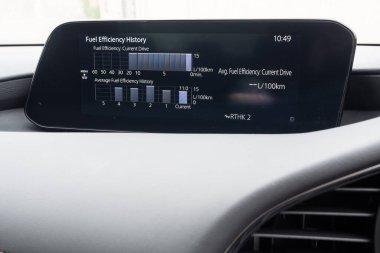 Hong Kong, Çin 13 Mart 2020 Mazda3 Sedan 2020 Kontrol Paneli 13 Mart 2020.