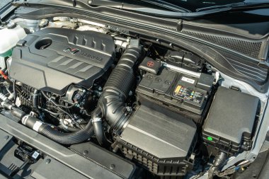 Hong Kong, Çin 17 Şubat 2020: Hyundai i30N Fastback 2020 Motor 17 Şubat 2020, Hong Kong.