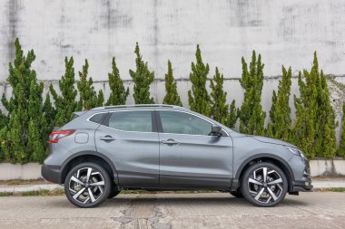 Hong Kong, Çin 21 Ocak 2020 Nissan Qashqai 2020 Test sürüşü 21 Ocak 2020, Hong Kong.