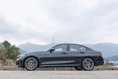Hong Kong, Çin 13 Ocak 2020: BMW M3 Serisi M340i 2020 Test Sürüşü Günü 13 Ocak 2020, Hong Kong.