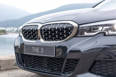 Hong Kong, Çin 13 Ocak 2020: BMW M3 Serisi M340i 2020 Test Sürüşü Günü 13 Ocak 2020, Hong Kong.