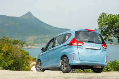 Hong Kong, Çin 24 Aralık 2019: Honda Freed 2019 Test Sürüşü Günü 24 Aralık 2019, Hong Kong.