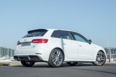 Hong Kong, Çin 19 Aralık 2019: Audi A3 Spor Sürüş Günü 19 Aralık 2019, Hong Kong.