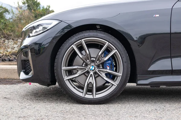 Hong Kong Çin Ocak 2020 Bmw Serisi M340I 2020 Wheel — Stok fotoğraf