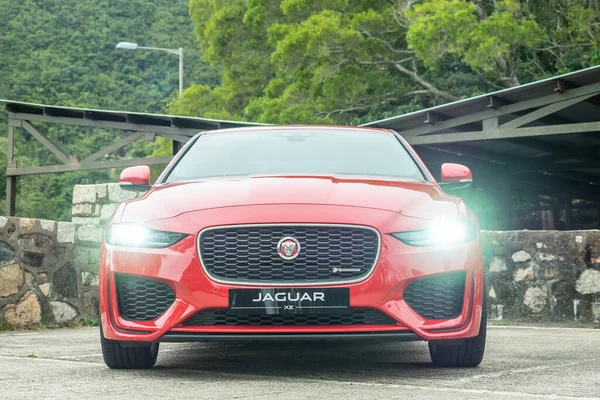 Χονγκ Κονγκ Κίνα Ιανουάριος 2020 Jaguar 250 2020 Test Drive — Φωτογραφία Αρχείου