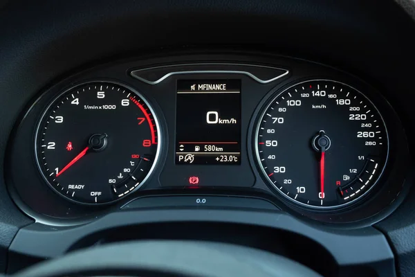 Hong Kong Kína Dec 2019 Audi Sportback 2019 Dashboard Dec — Stock Fotó