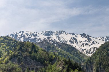 Tateyama Karlı Dağı. Toyama, Japonya,